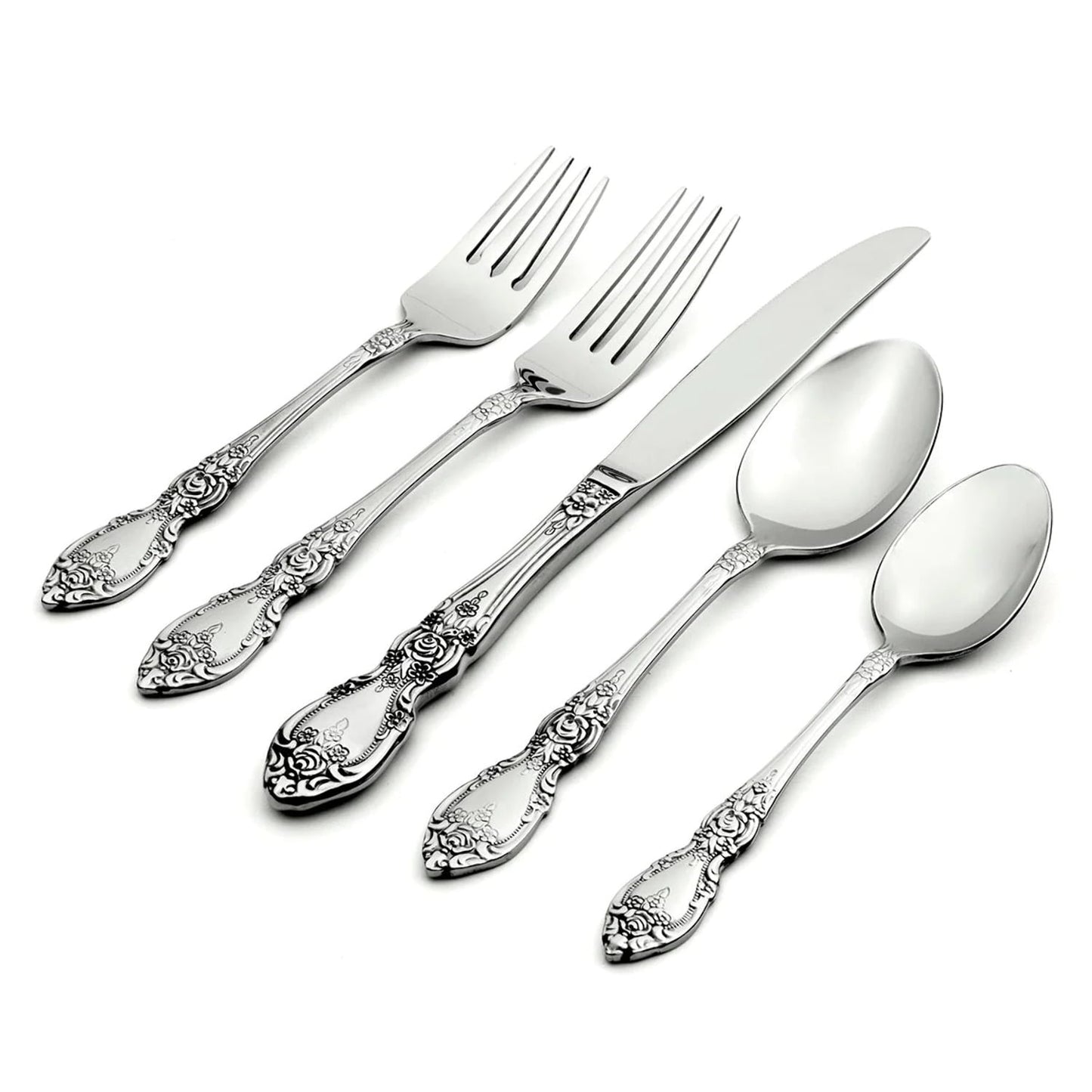 Oneida Wordsworth 20-Piece Flatware Set, Service for 4, 18/0 Stainless Steel