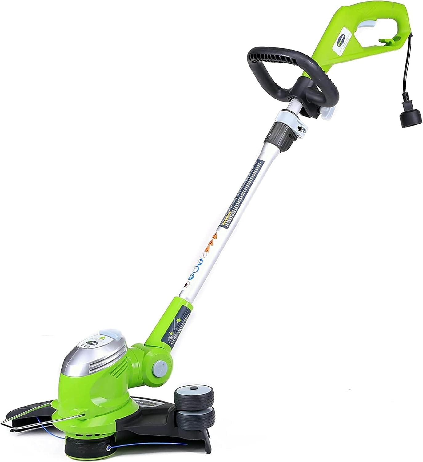 Open Box Greenworks 5.5 Amp 15" Corded Electric String Trimmer 21272 - Green