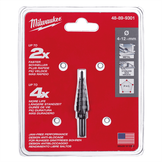 Milwaukee Tool Step Bit 4mm - 12mm