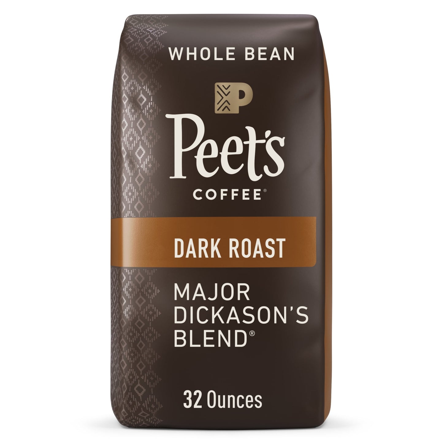 Peet's Coffee Major Dickason's Blend, Dark Roast Whole Bean Coffee, 32 oz Bag