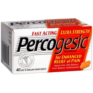 Percogesic Percogesic Fast Acting Extra Strength Pain Relief Caplets - 40 Ea (pack of 5)