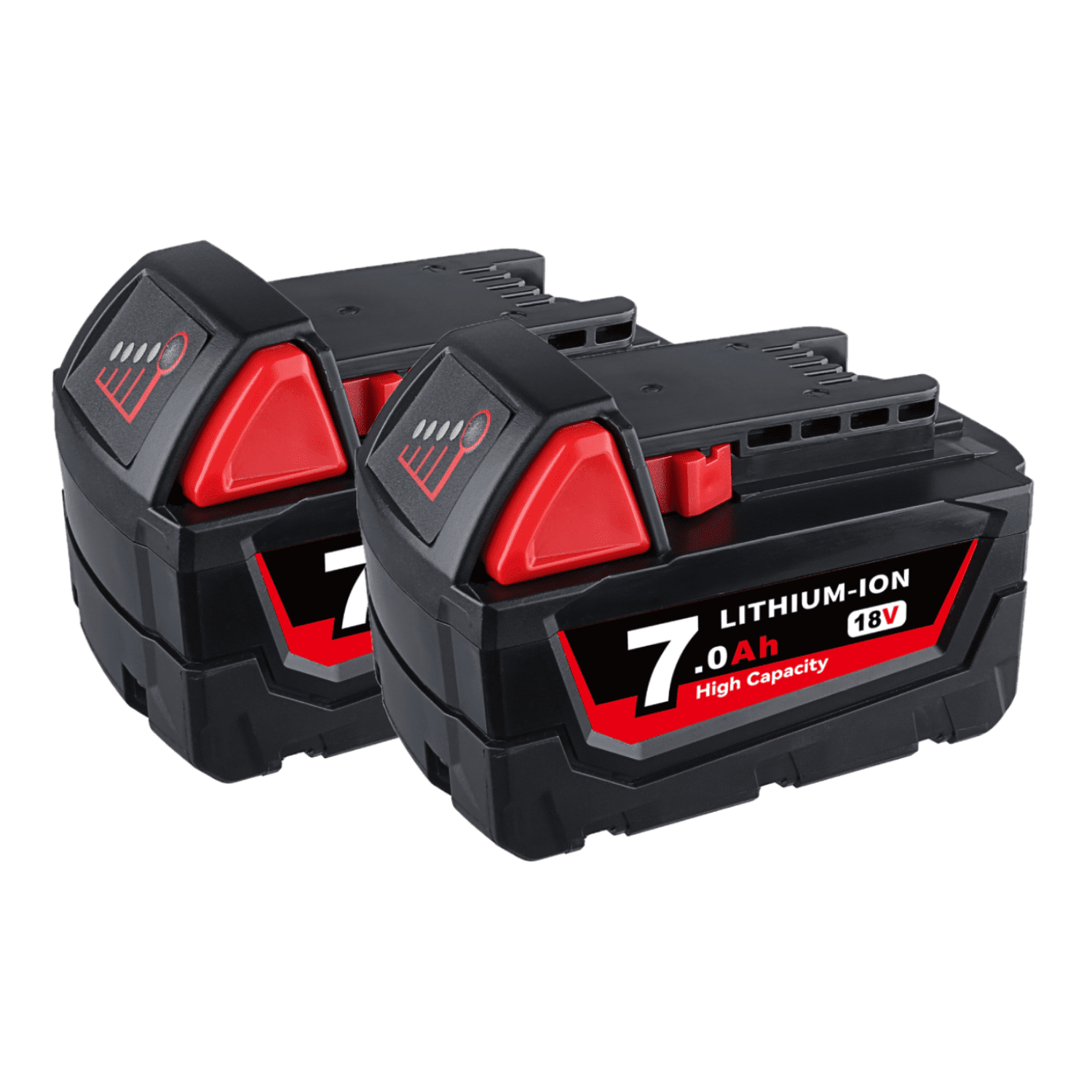 Persever 2Pack 7.0Ah for Milwaukee M18 18V Lithium XC Extended Capacity Battery 48-11-1860 1850