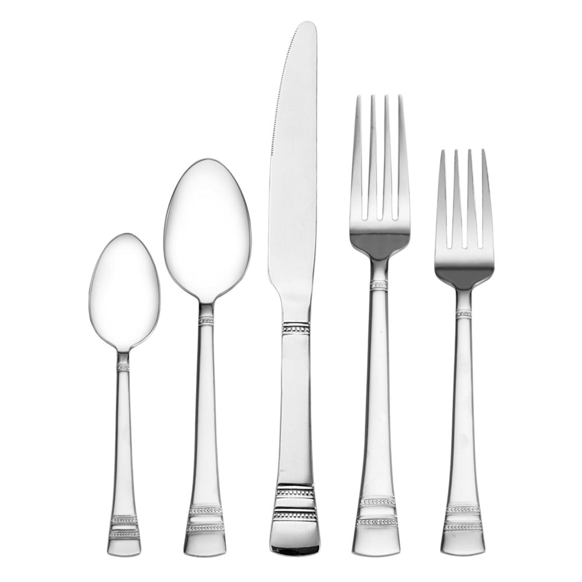 Pfaltzgraff Sapphire Bay 53-piece 18.0 Stainless Steel Flatware Set, Service of 8