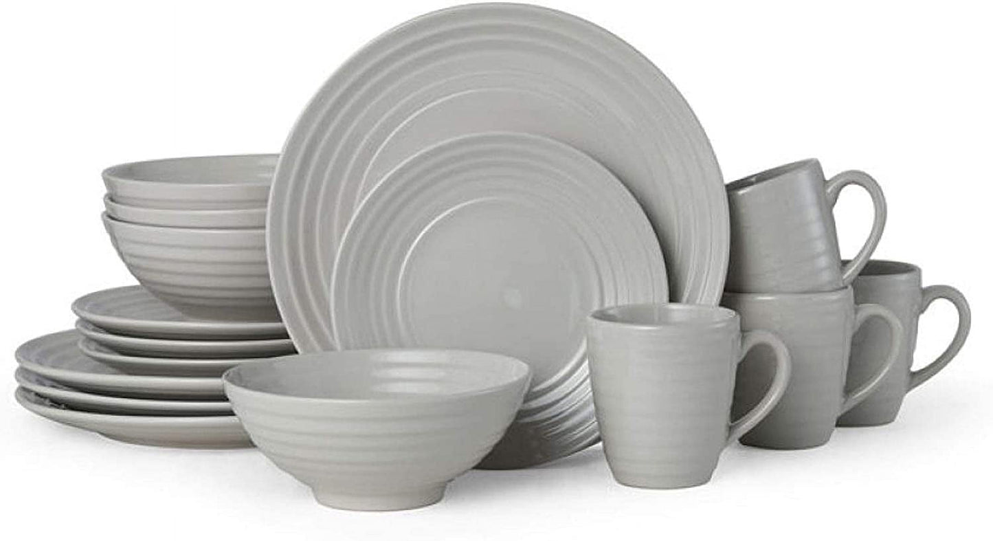 Pfaltzgraff® Sophia Gray Stoneware 16-Piece Dinnerware Set