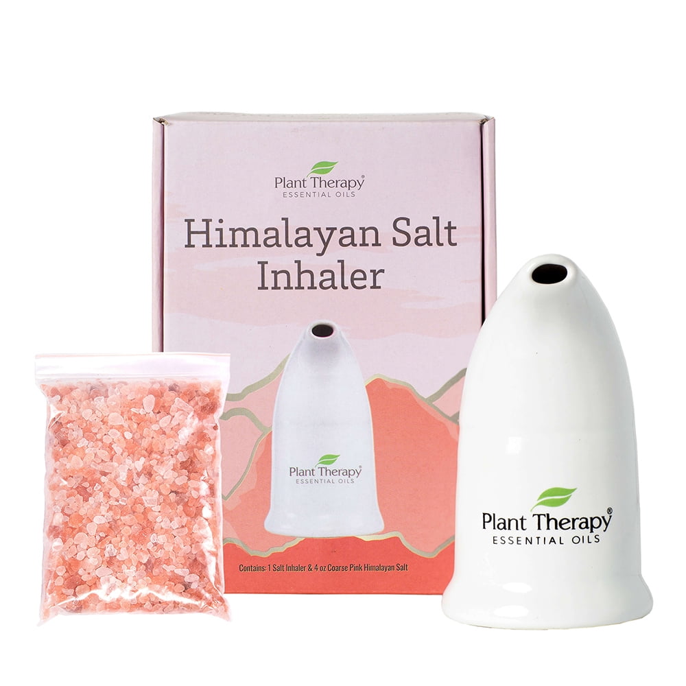 Plant Therapy Pink Himalayan Salt Inhaler w/ Pink Himalayan Crystal Salt