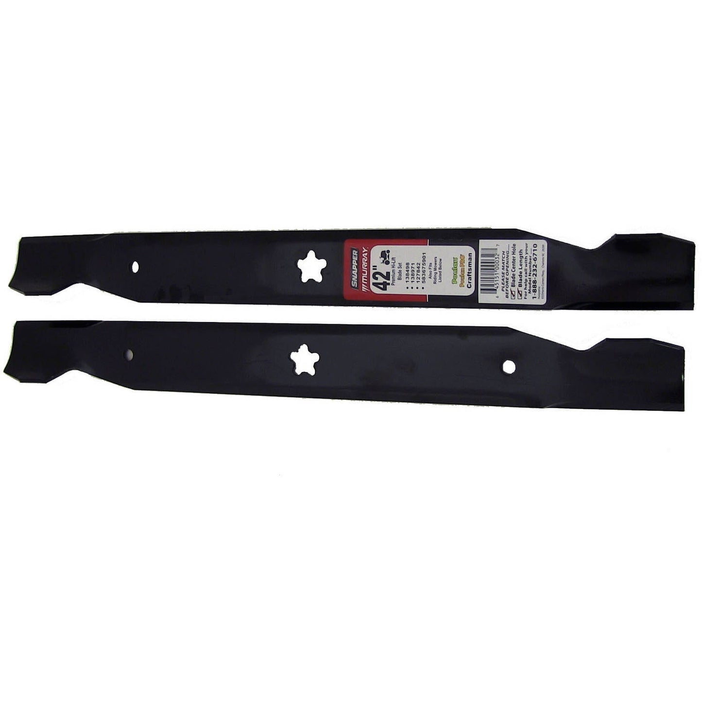 Poulan Pro Husqvarna 42” Deck Replacement High Lift Lawn Mower Blade Set 138498, 532138498