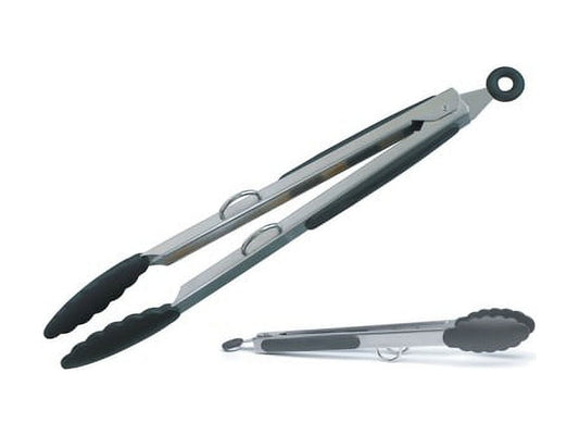 Prepworks Nylon and Stainless Steel Drip-Less Tongs