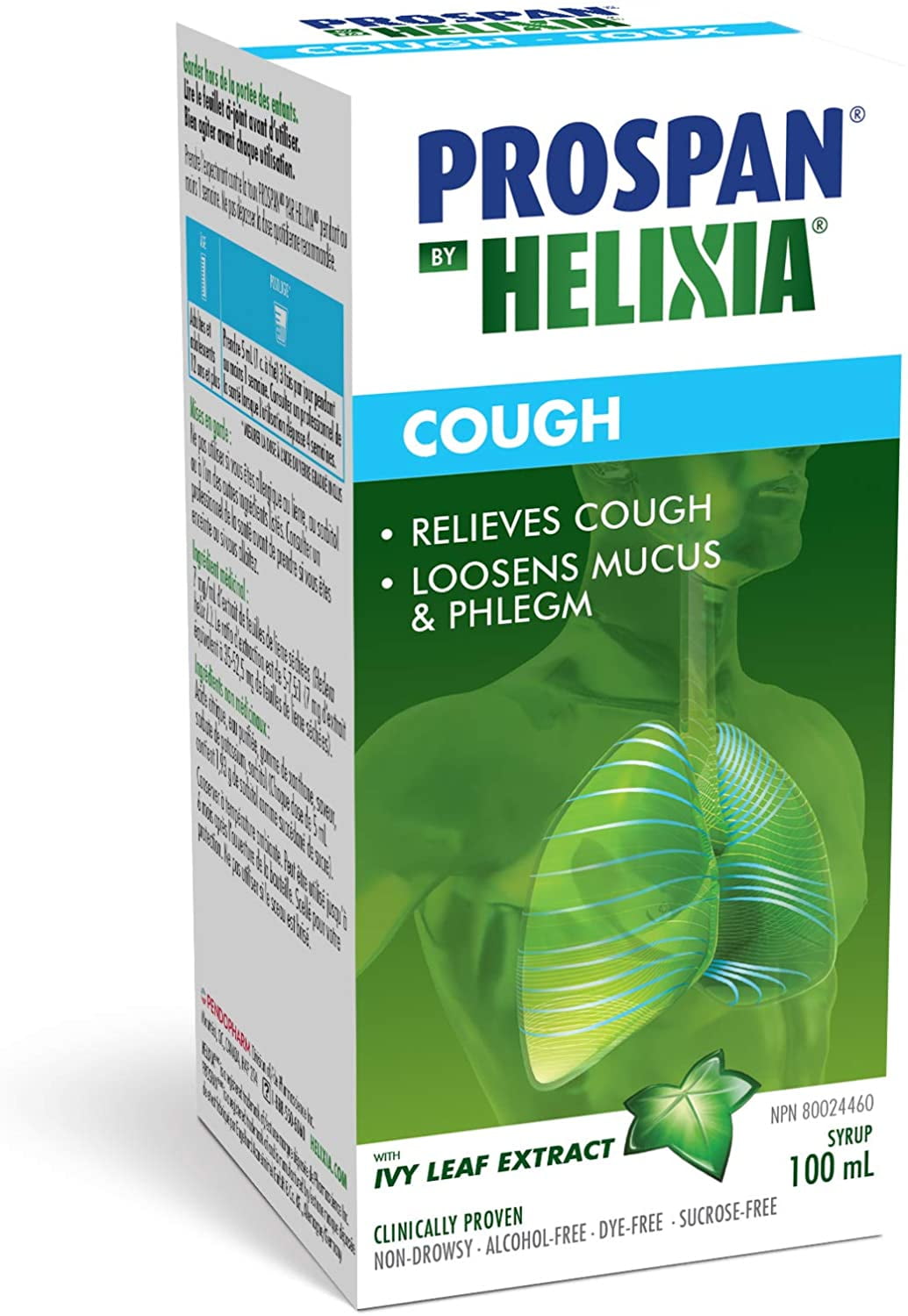 Prospan 100mL By Helixia - Ivy Leaf Extract - Relieves Cough, Loosens Mucus & Phlegm