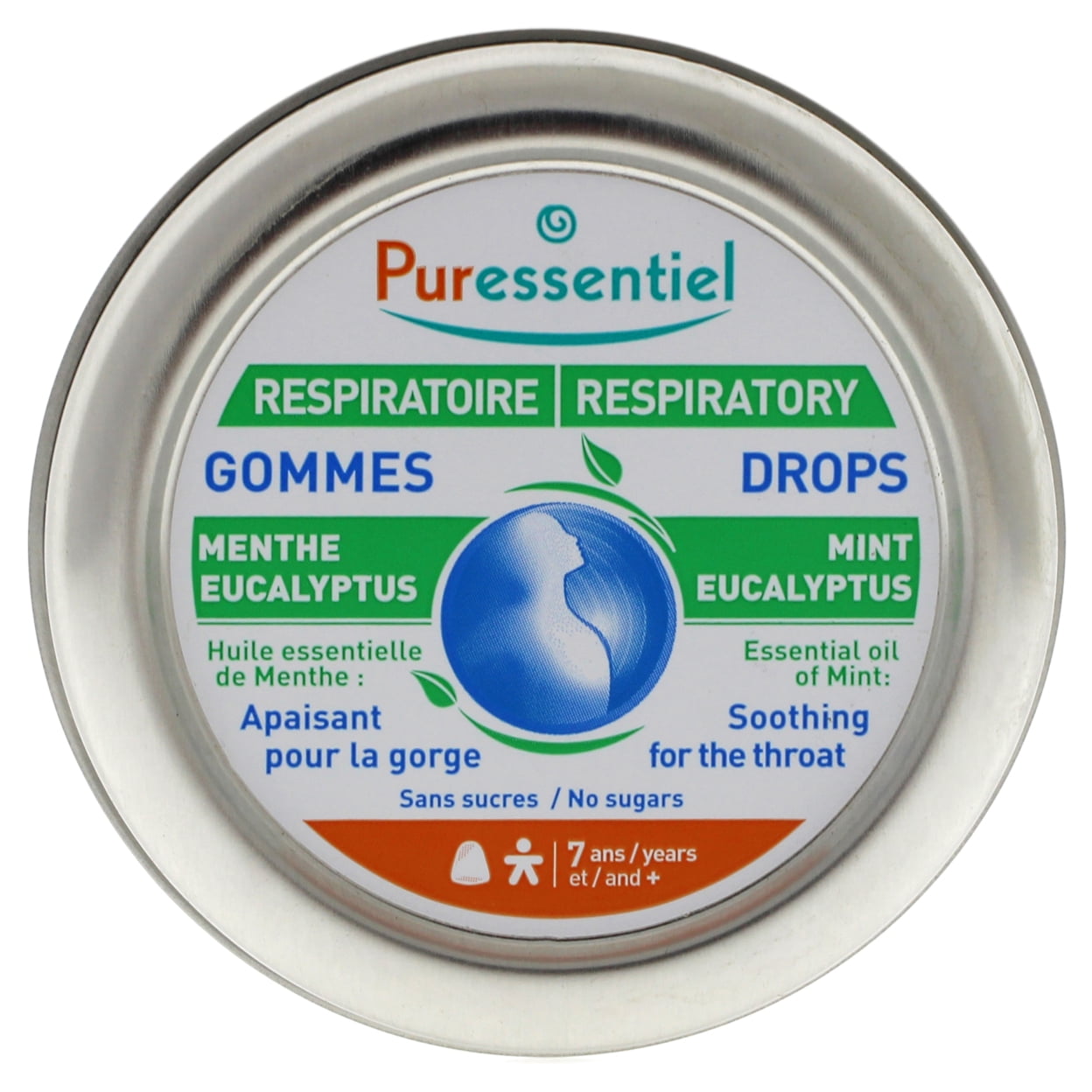 Puressentiel Respiratory Drops - Mint Eucalyptus, Decongestant, 1.6 oz