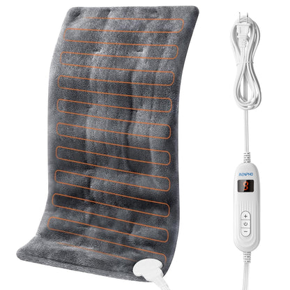 RENPHO Heating Pad, 10 Heat Settings, Auto Shut off, FSA Eligible, 12"x24", Gray