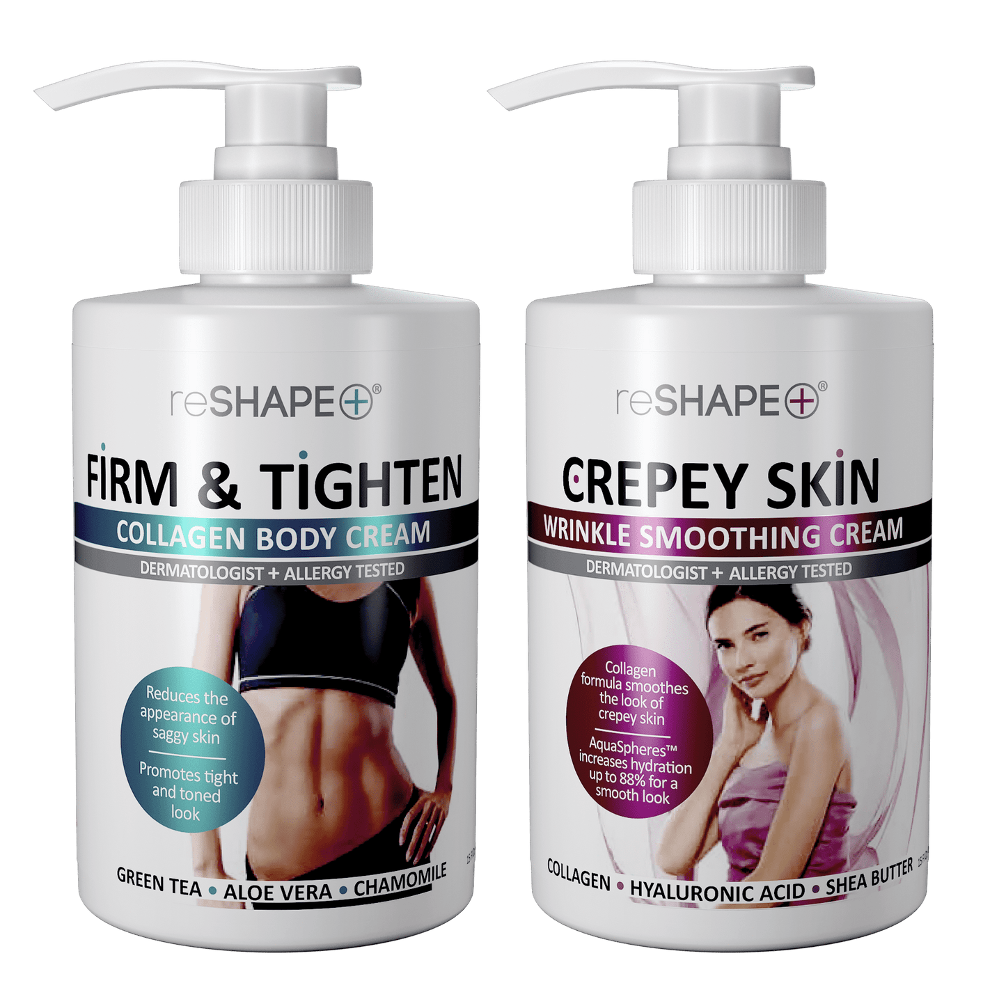 RESHAPE+ Crepey & Collagen Body Cream Set 15 fl oz