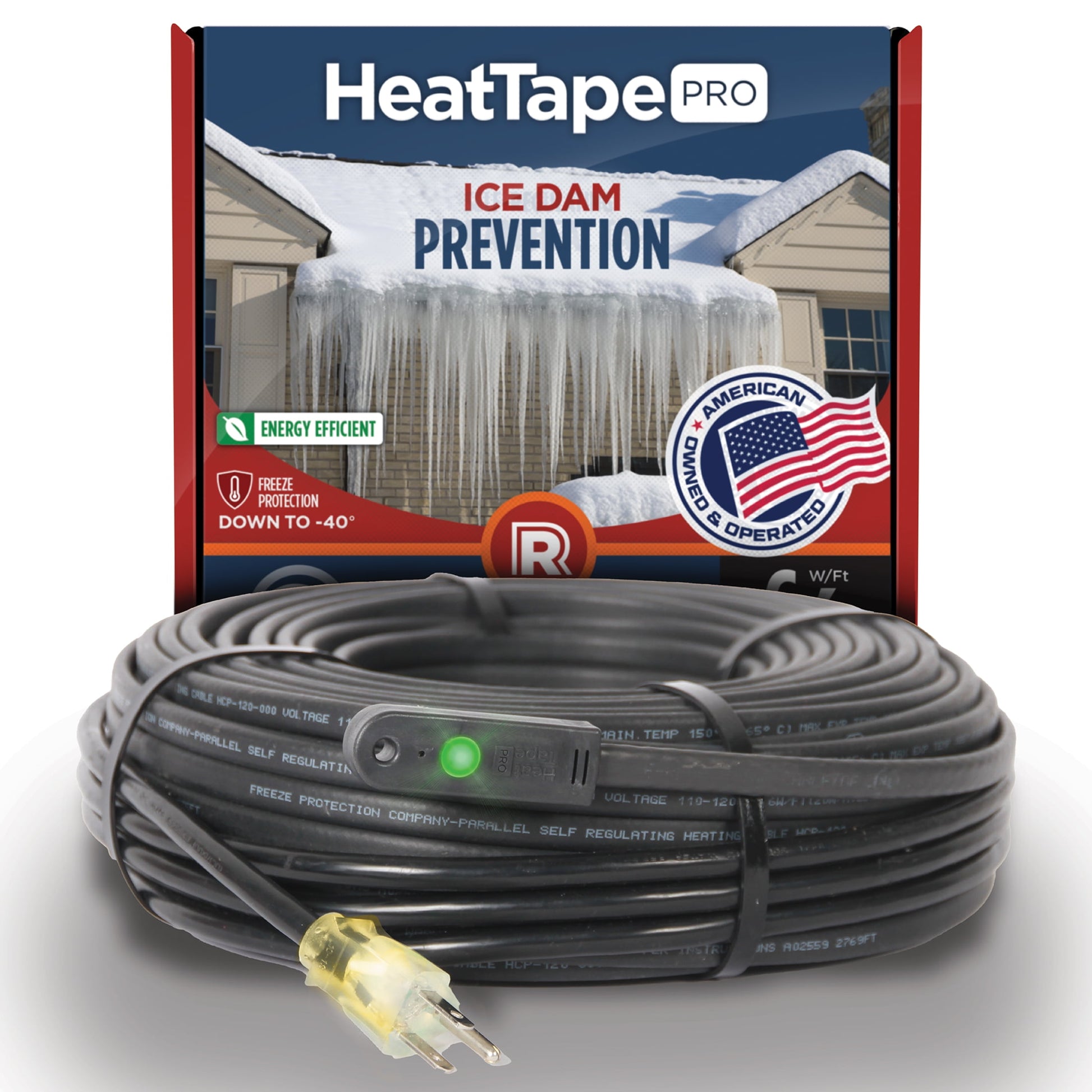 Radiant Solutions Heat Tape Pro Heating Cable For Roof & Gutter 120V 6FT