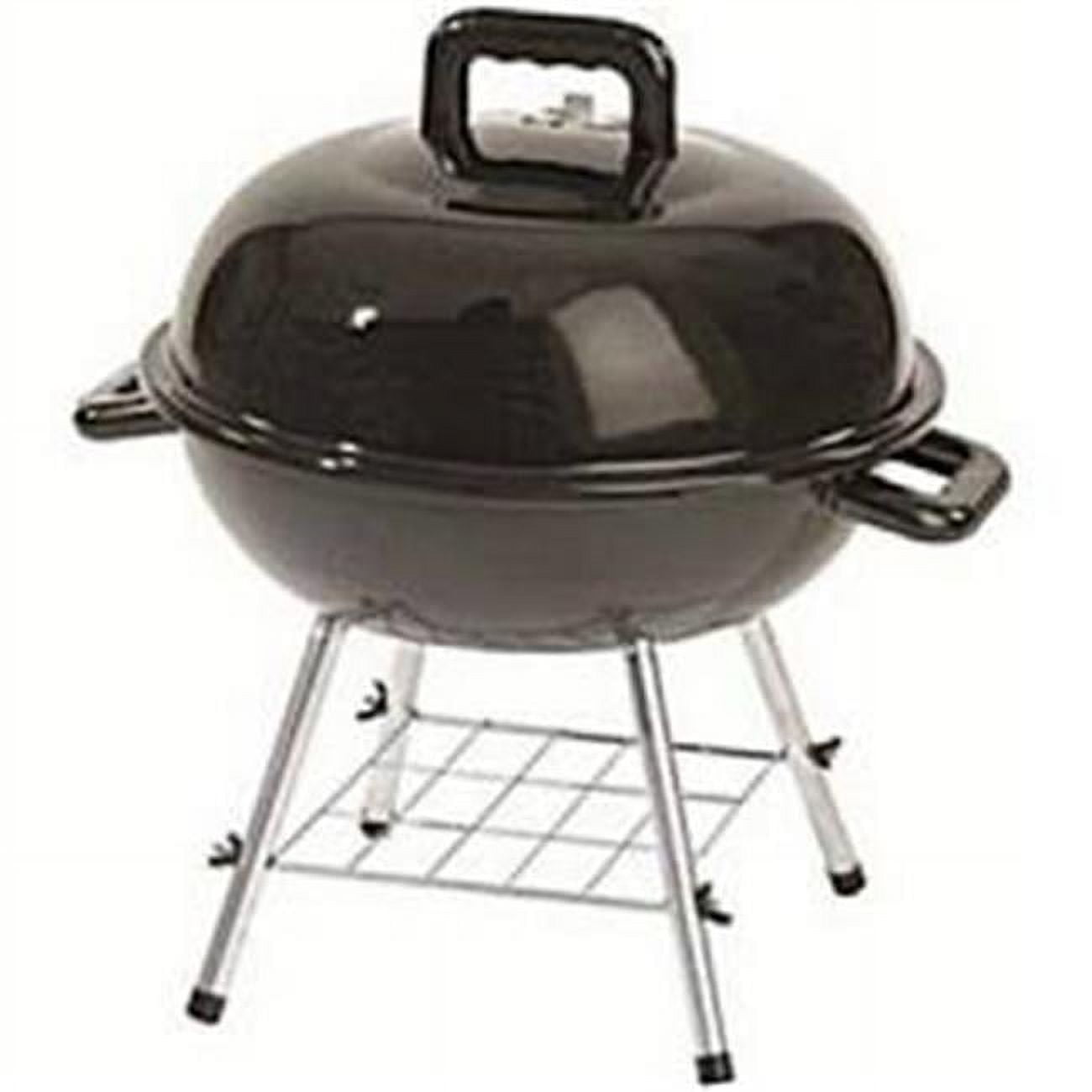 Rankam Manufacturing 232661 14 in. Charcoal Kettle Grill with Ash Catcher, Black