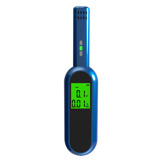 Rechargeable Breath Tester Lcd Digital Breathalyzer Blowing Tester Portable Hand-Held Drunk Driving Detection Gauge