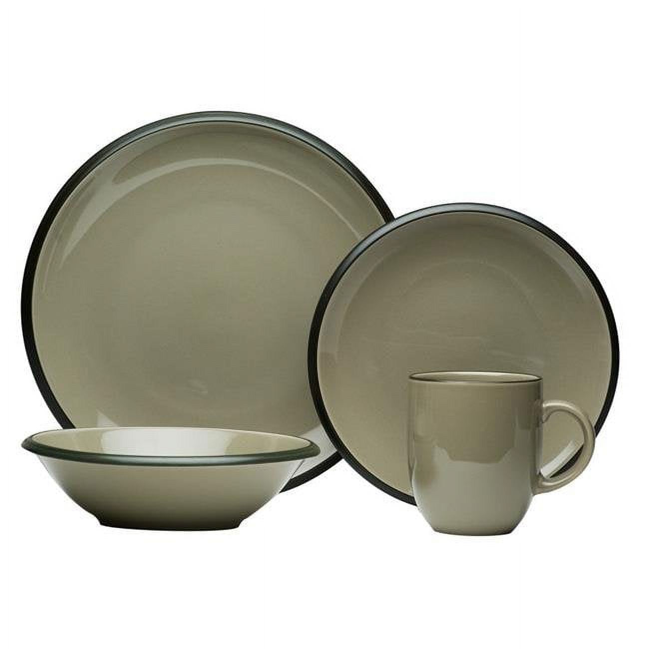 Red Vanilla HN400-016 Vanilla Hampshire Grey Dinner Set, 16 Piece