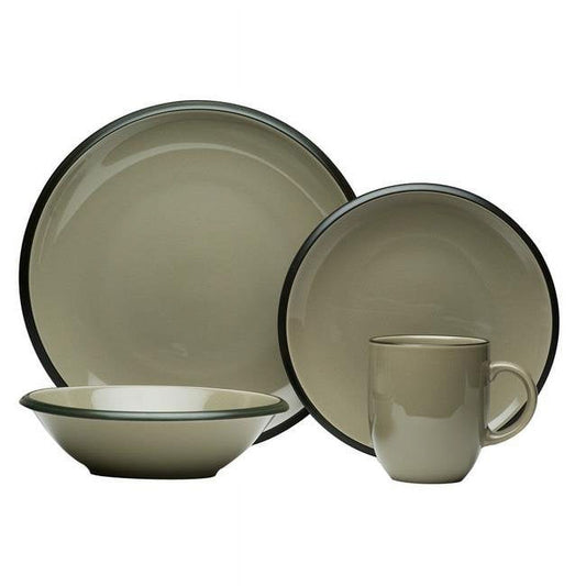 Red Vanilla HN400-016 Vanilla Hampshire Grey Dinner Set, 16 Piece