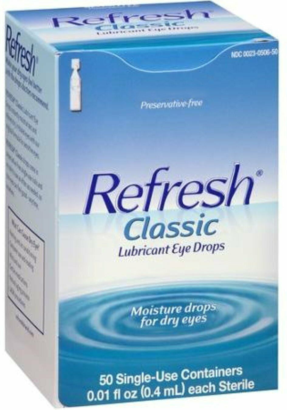 Refresh 50-Count Classic Lubricant Eye Drops