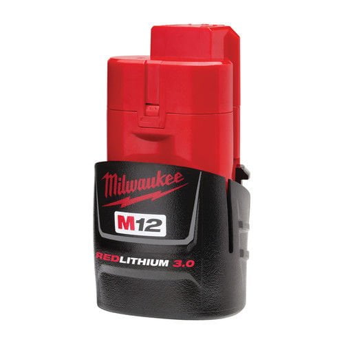 Restored Milwaukee 48-11-2430 M12 12-Volt Lithium-Ion Compact Battery Pack 3.0Ah (Refurbished)