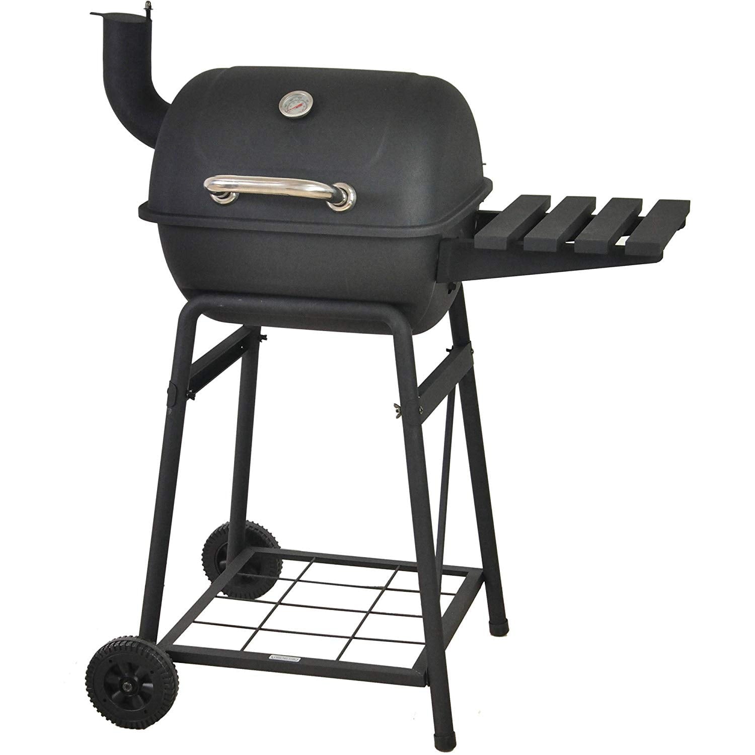 RevoAce 26 inch Mini Barrel Steel Charcoal Grill, Black, CBC1760W, New