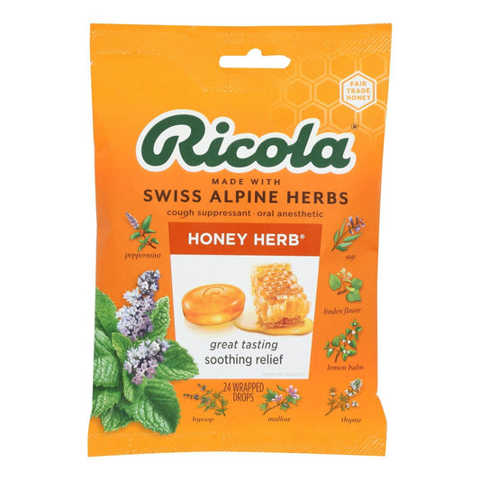 Ricola Honey Lozenge 24 pieces (Pack of 8)