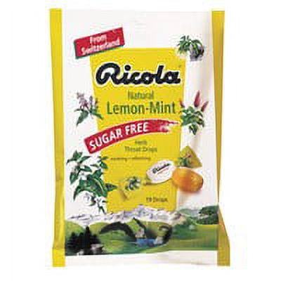 Ricola Sugar Free Herb Throat Drops With Lemonmint - 19 Drops, 6 Pack