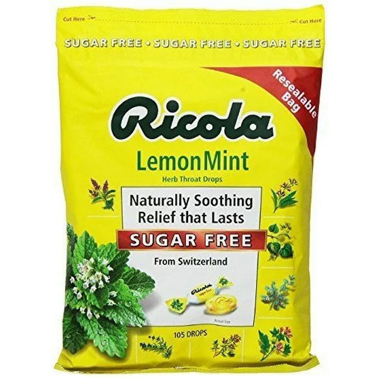 Ricola Sugar Free Lemon Mint Drops, 210 Count