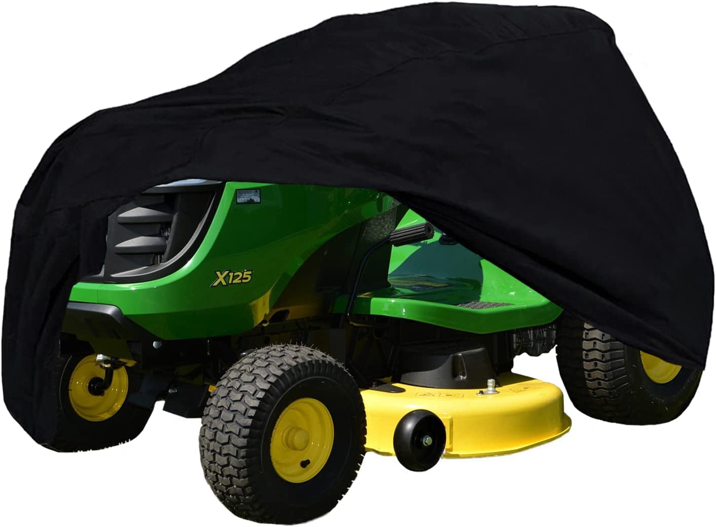 Riding Lawn Mower Cover, Waterproof Tractor Cover, Heavy Duty 420D Polyester Oxford, Covers Against Water, UV, Dust, Dirt, Wind