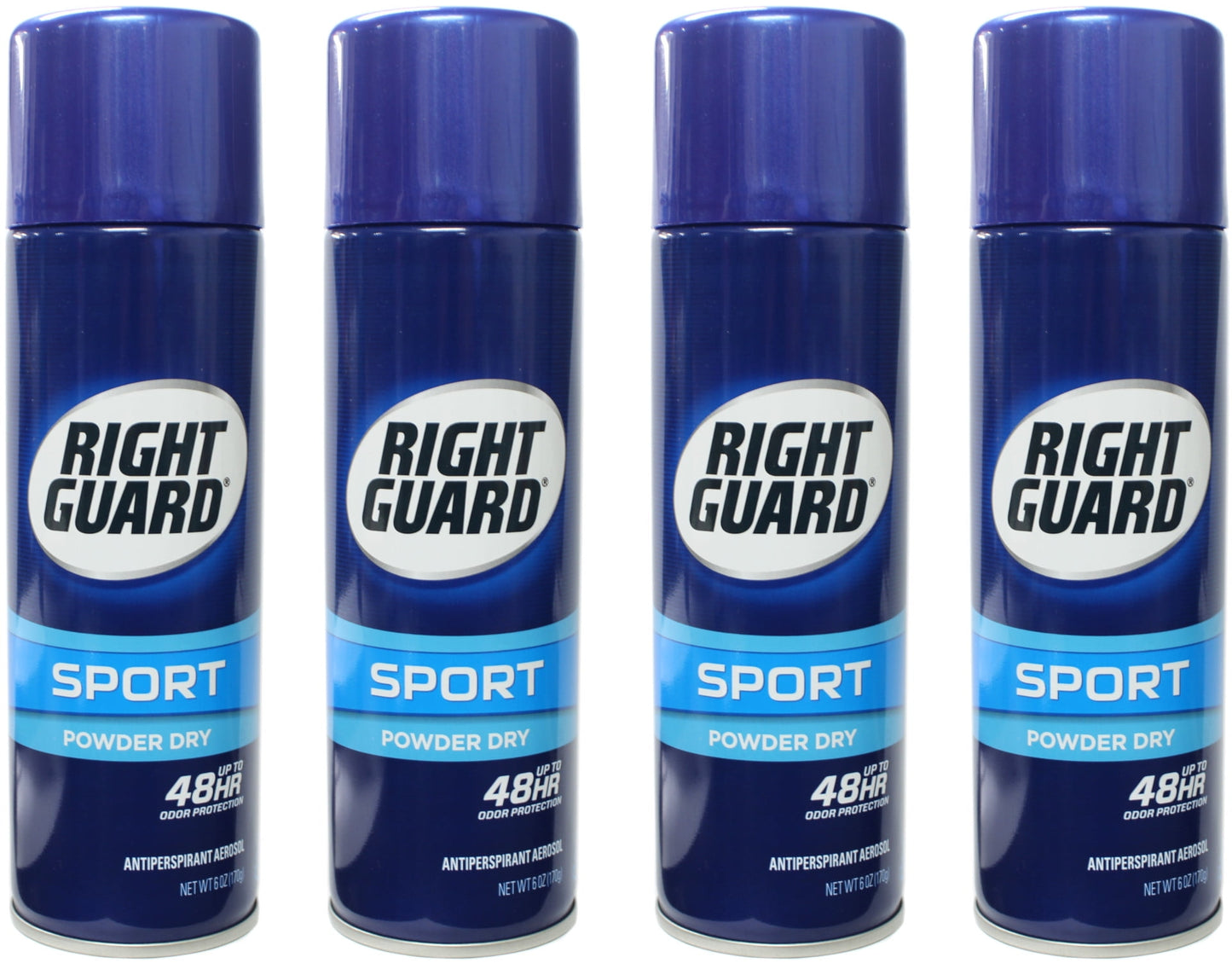 Right Guard Sport Antiperspirant and Deodorant Aerosol Powder Dry 6 oz Pack of 4