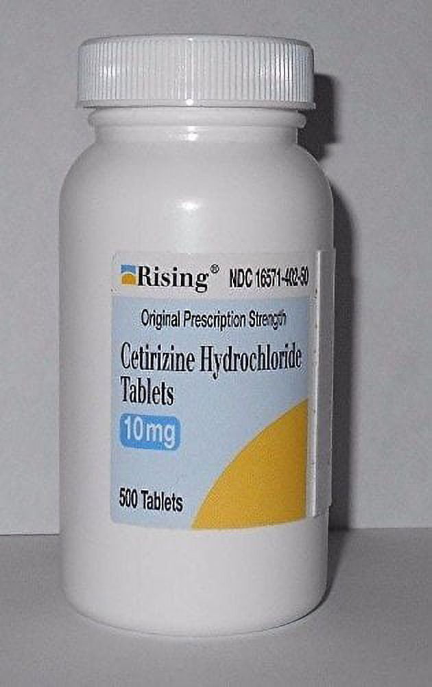 Rising Cetirizine Hydrochloride Tablets, 10mg, 500 Count