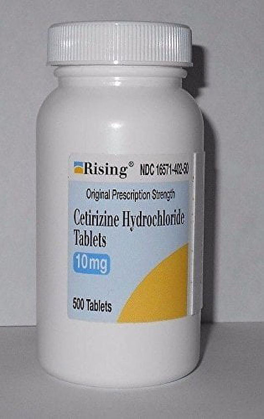 Rising Cetirizine Hydrochloride Tablets, 10mg, 500 Count