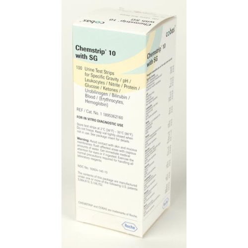 Roche DiagnosticsChemstrip® 10 SG Urine Reagent Strip, 6/Case (874663_CS)