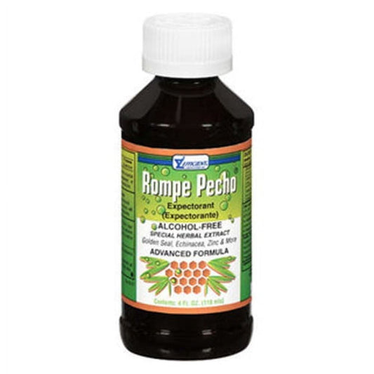 Rompe Pecho Cough Syrup, Alcohol Free - 4 Oz, 3 Pack