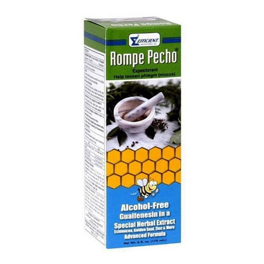 Rompe Pecho Cough Syrup, Alcohol Free - 6 Oz, 6 Pack