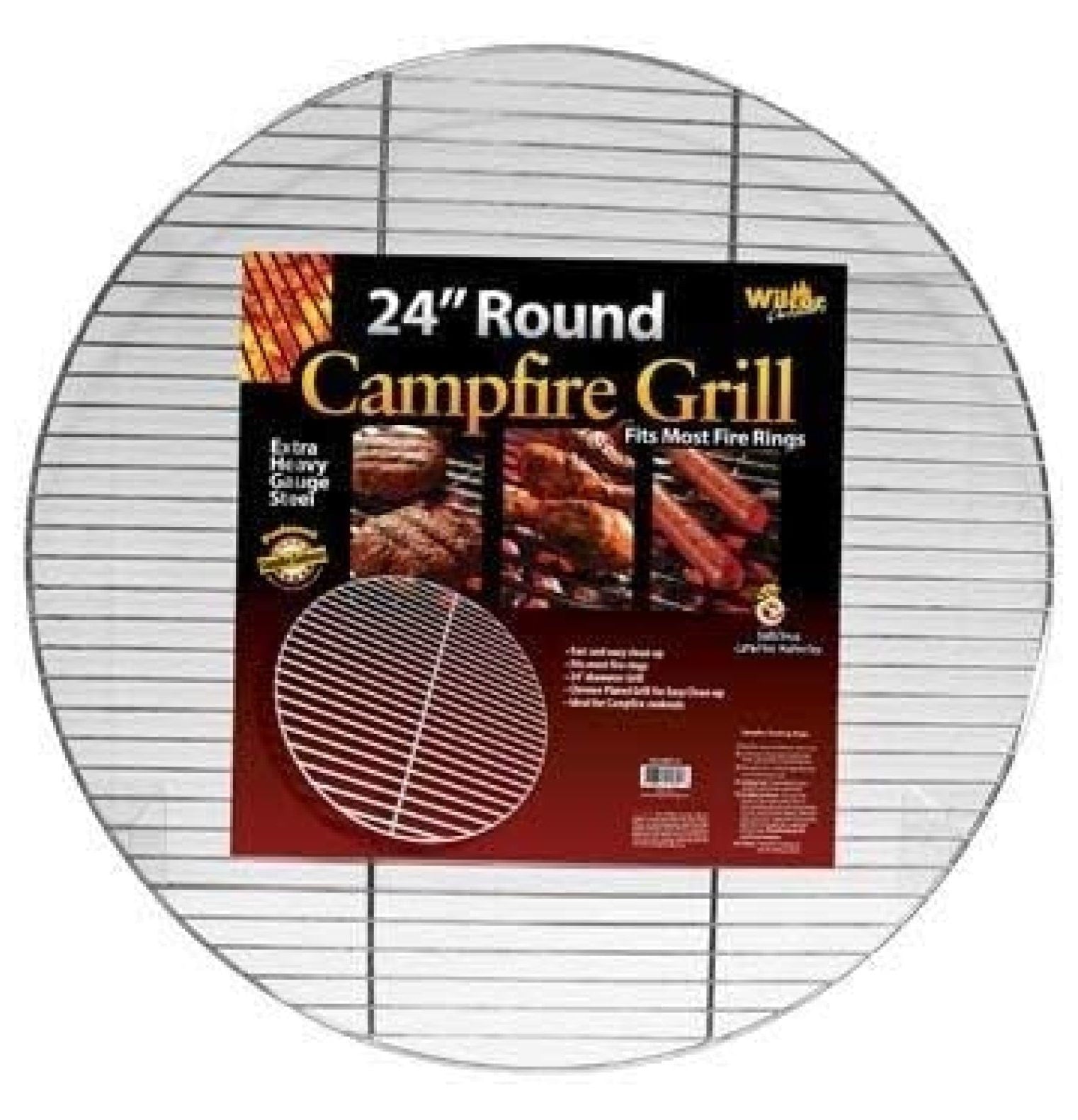 Round Campfire Grill Grid for Fire Rings 24-inch