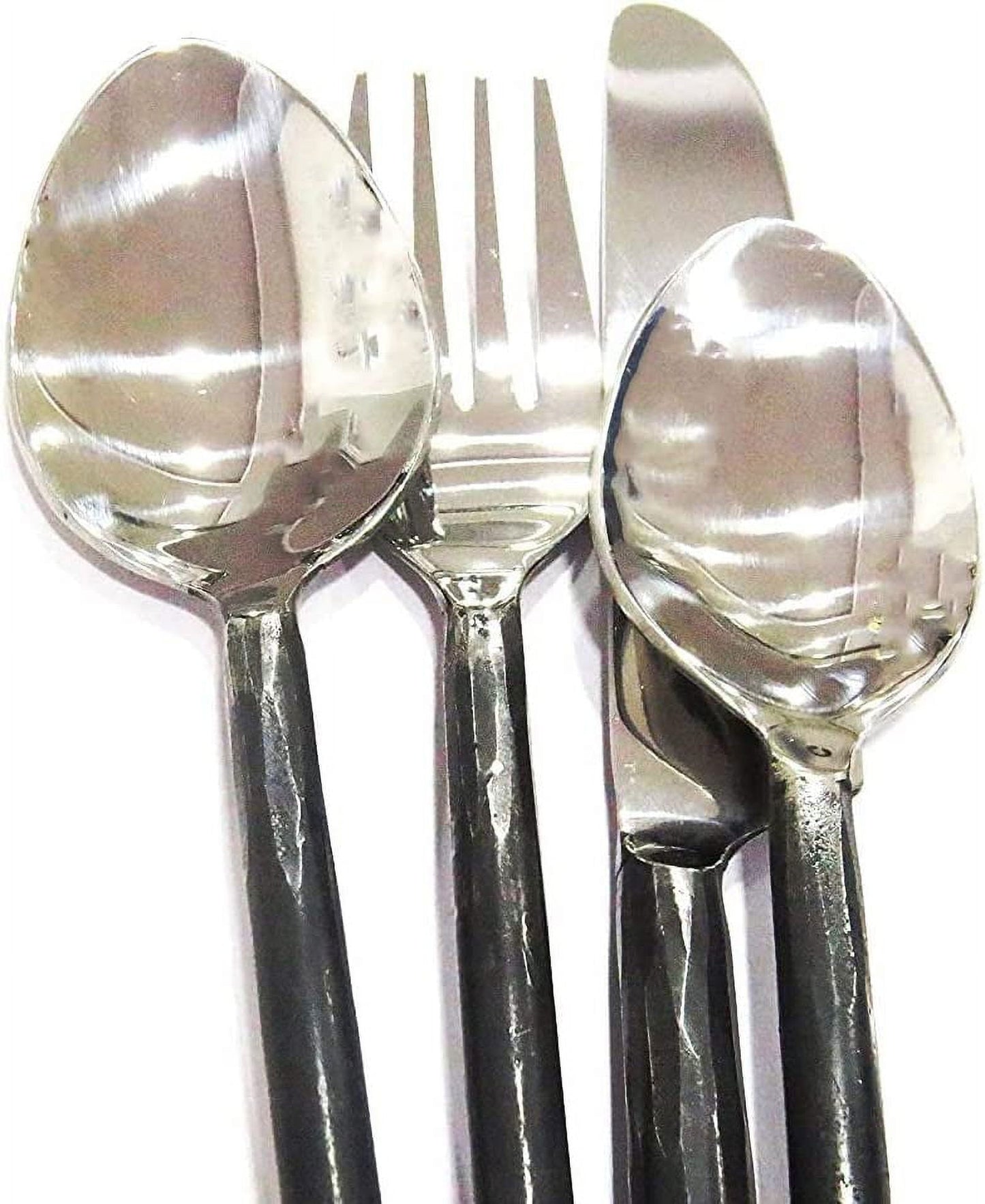 Rustic Flatware Fork Spoon Knife Hand Forged Dinner Set, Viking Cutlery, Medieval Cutlery, Dining Appliances