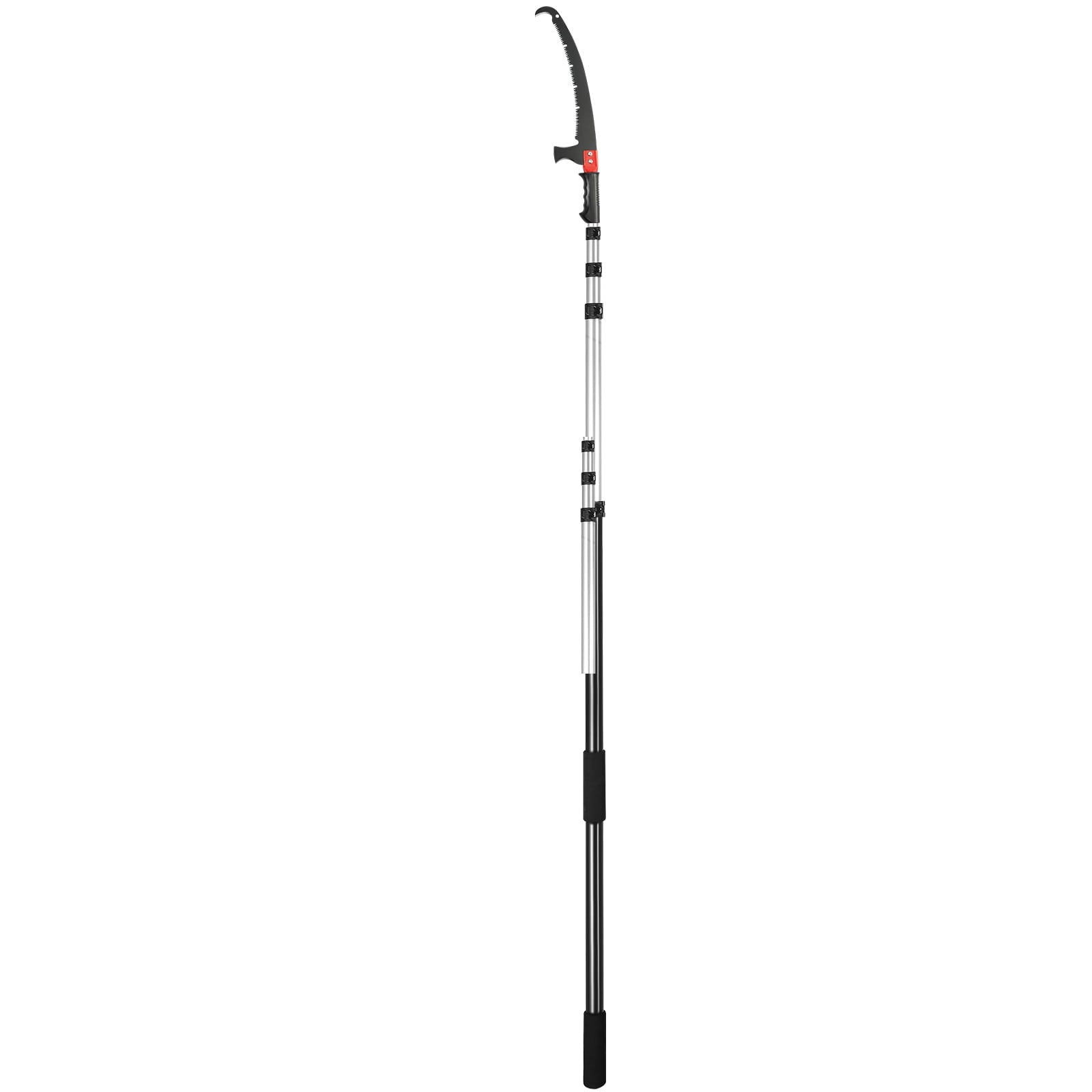 SKYSHALO Manual Pole Saw Extendable Tree Pruner 4.9-20 ft Aluminum Alloy Pole