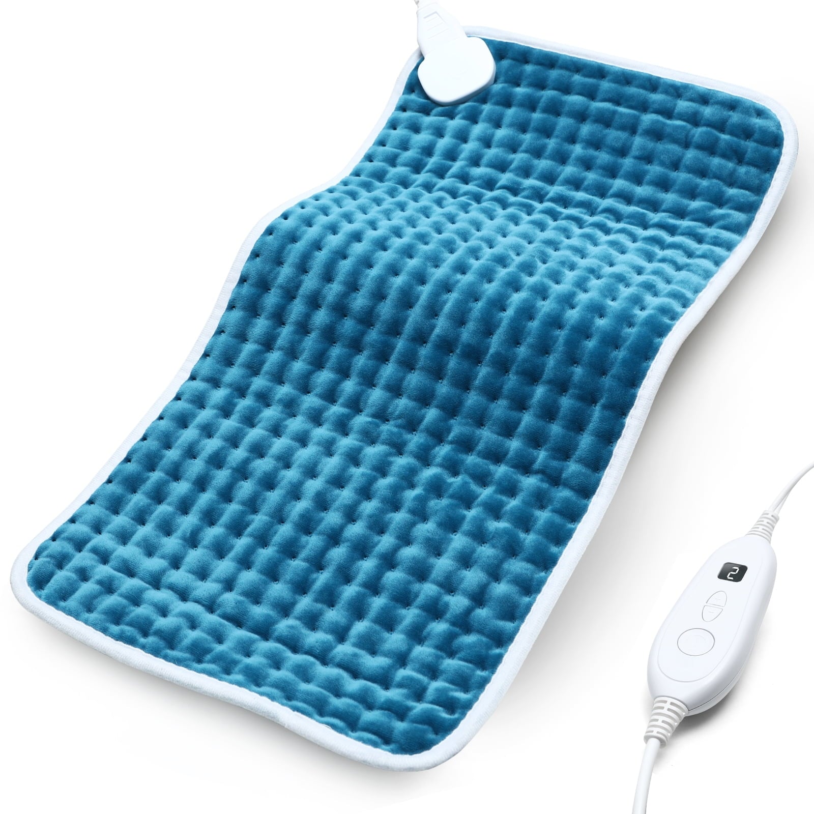 Sable Electric Heating Pad for Back, Neck Shoulders Fatigue and Cramps, 12x24x0.4In,FSA-Eligible(Blue)