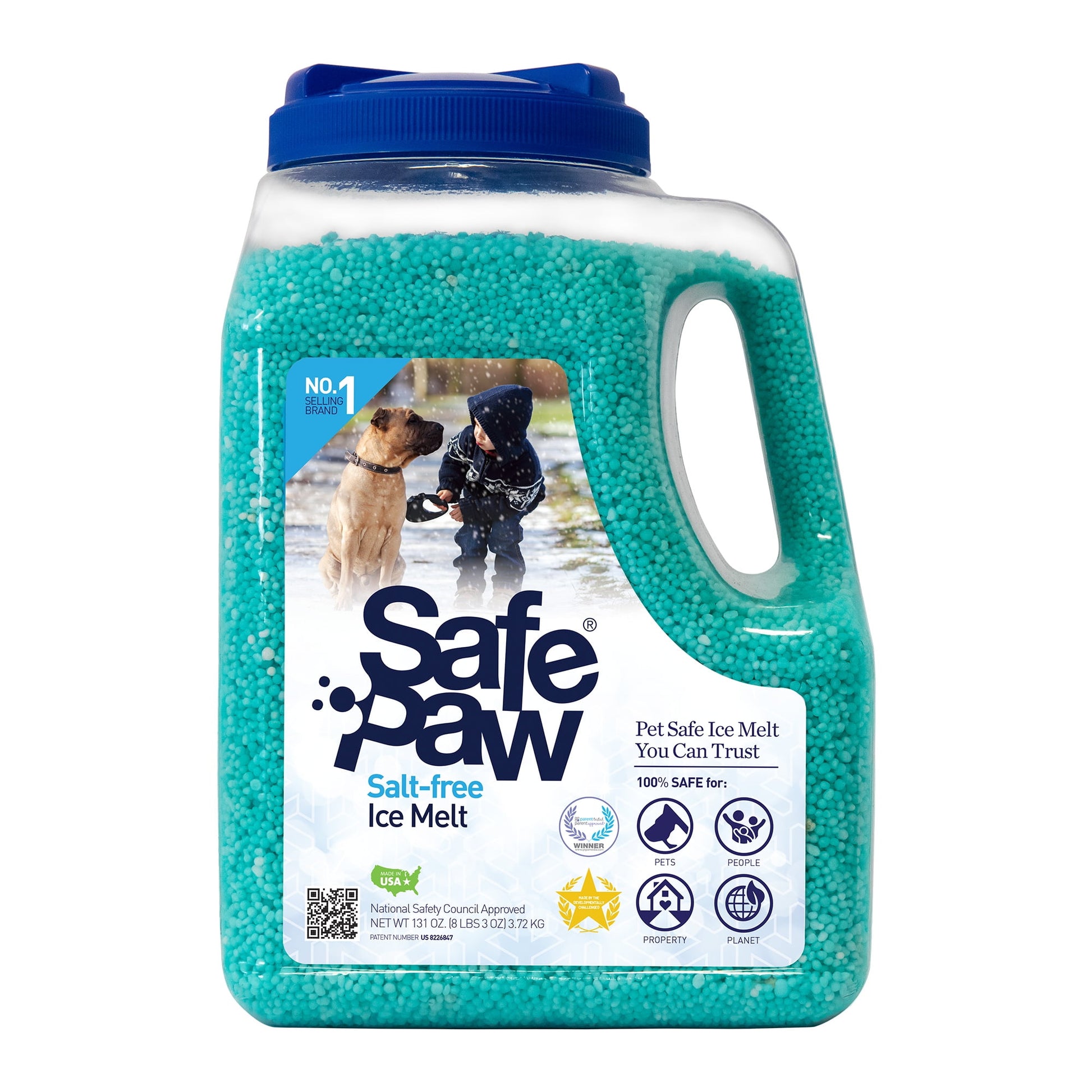 Safe Paw - Child and Pet-Safe, Salt-Free Ice Melt - 8.3 lb Jug