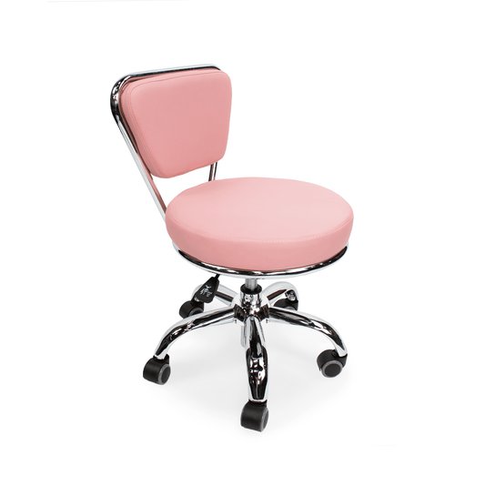 Salon Nail Pedicure Stool Pedicure Chair DAYTON Pink Pneumatic, Adjustable, Rolling Salon Furniture & Equipment