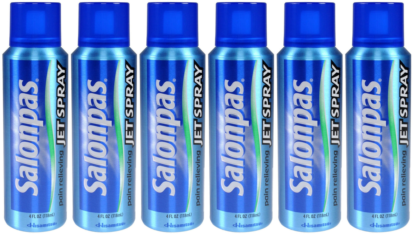 Salonpas Pain Relieving Jet Spray - 4 Oz, 6 Pack