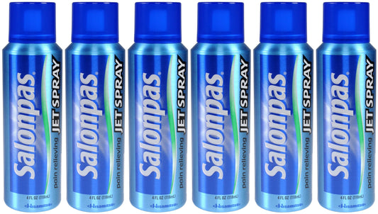 Salonpas Pain Relieving Jet Spray - 4 Oz, 6 Pack