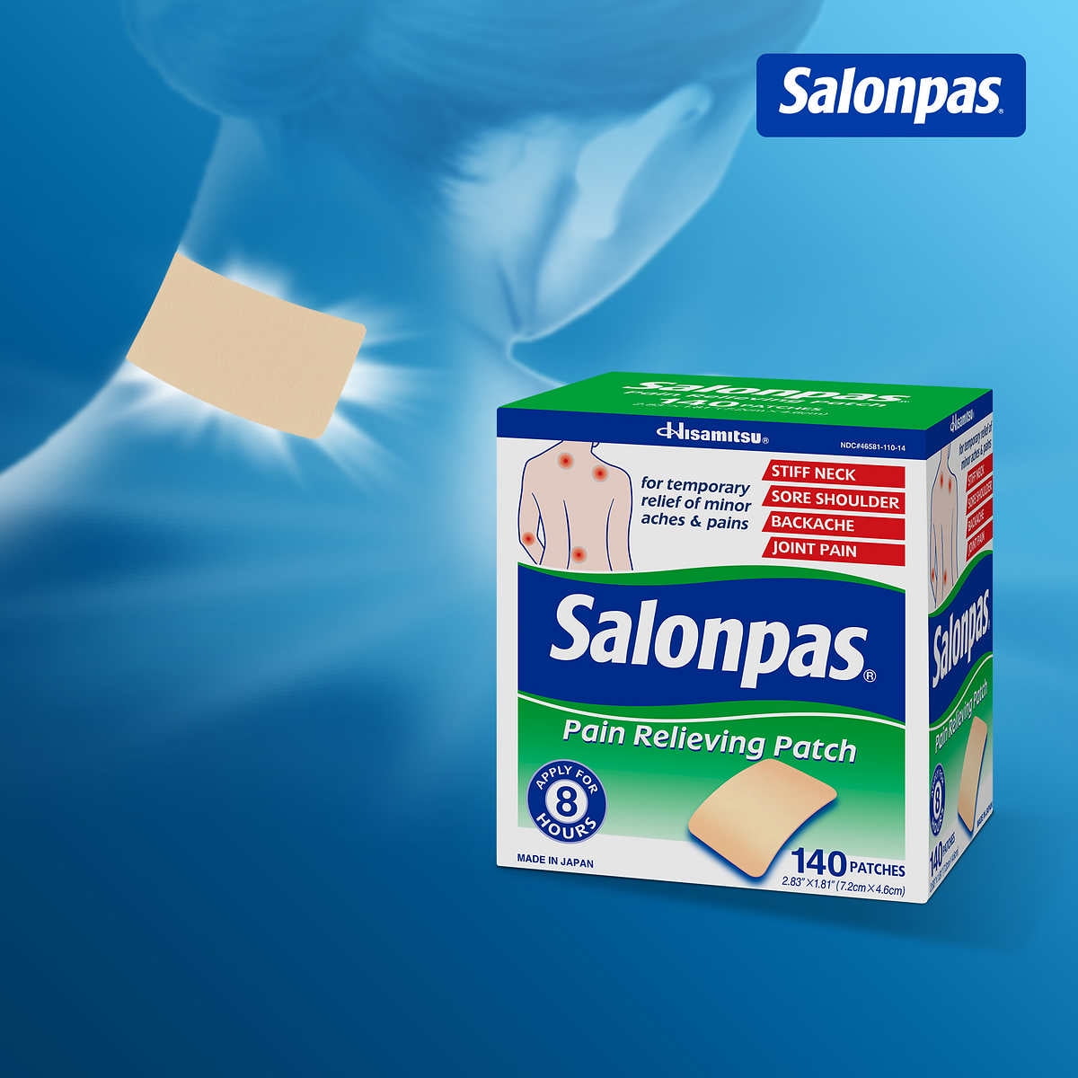 Salonpas Pain Relieving Patch - 140 Patches