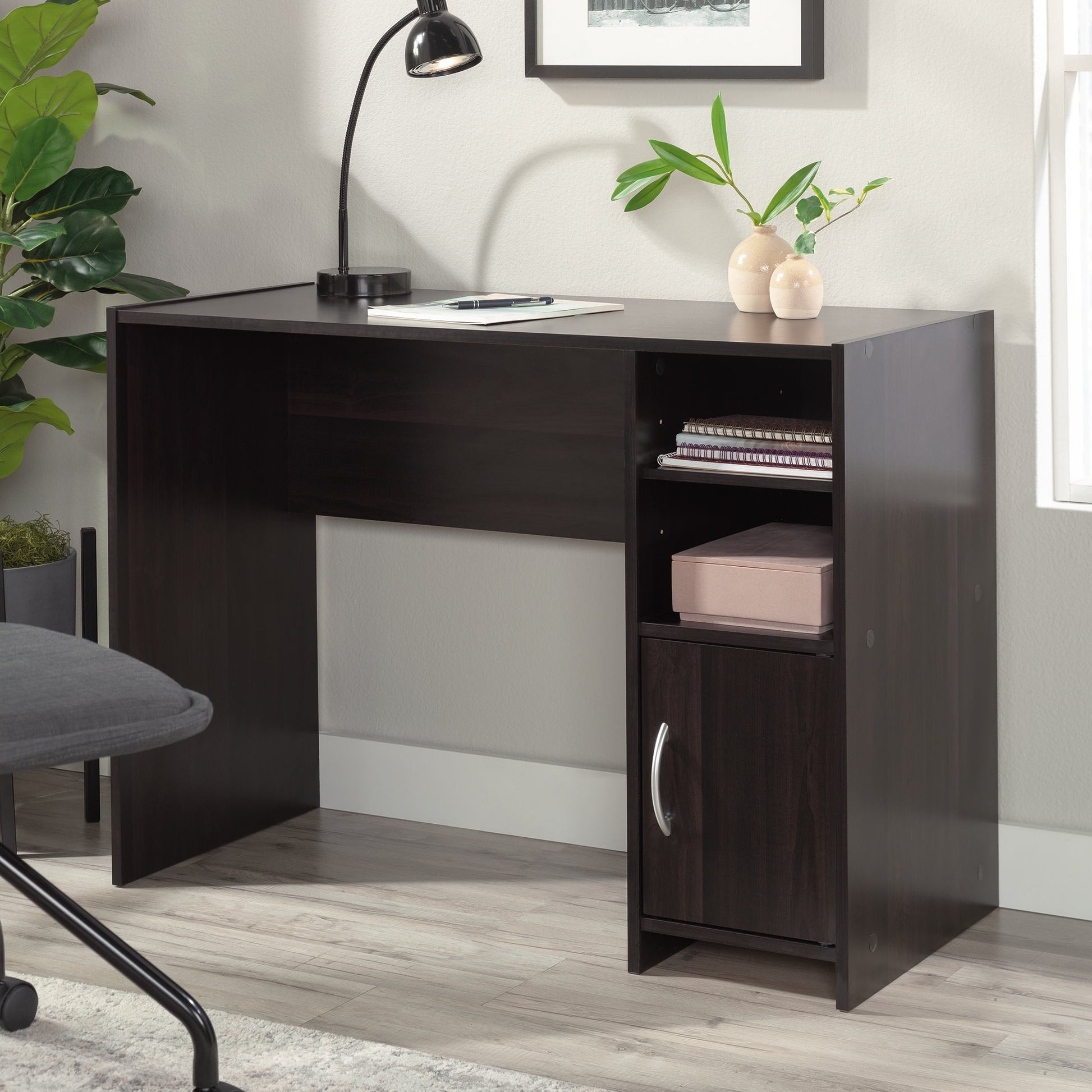 Sauder Beginnings Desk, Cinnamon Cherry Finish