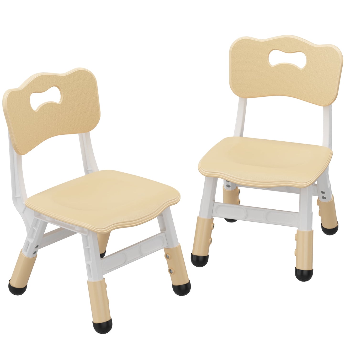 Shininglove Set of 2 Kids Chairs with Adjustable Height & Non-Slip Legs, for 2-6 Years Old Boys Girls