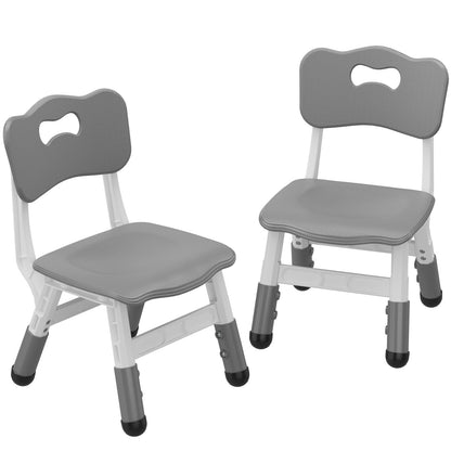 Shininglove Set of 2 Kids Chairs with Adjustable Height & Non-Slip Legs, for 2-6 Years Old Boys Girls