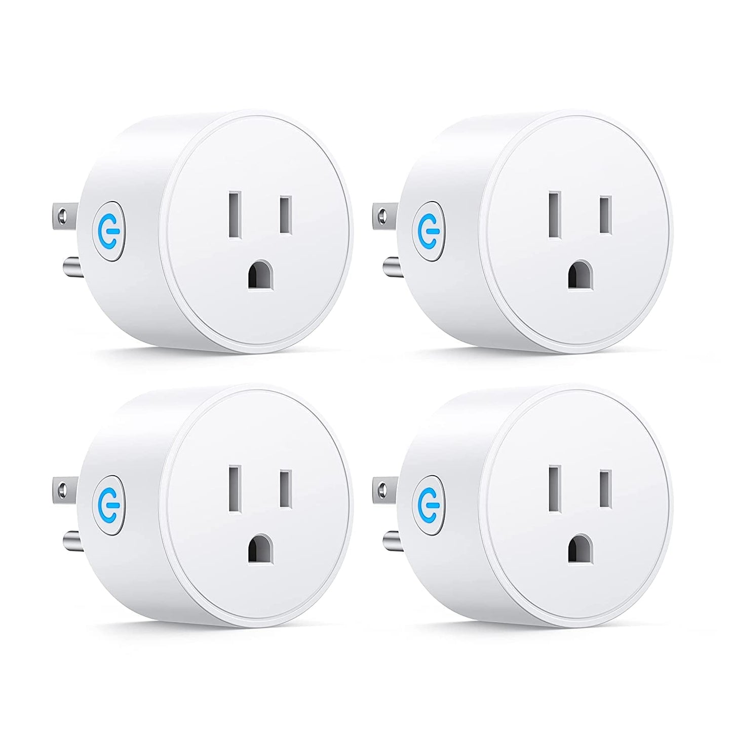 Smart Plug, SP10 Alexa Plug 4 Packs, Smart Plugs That Work with Alexa and Google Home, Smart Life WiFi Plug with Remote&Voice Control, Timer Plug(2.4GHz Only)