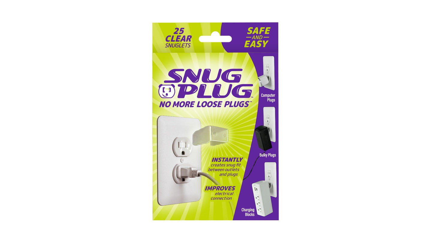 Snug Plug - Your Loose Outlet Fix (25/Pack Clear)