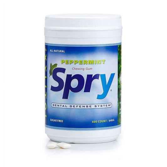 Xlear Spry Sugar-Free Gum - Natural Peppermint 550 Ct