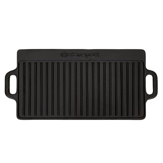 Stansport Pre-Seasoned Cast Iron Griddle with Reversible Cooking Surface