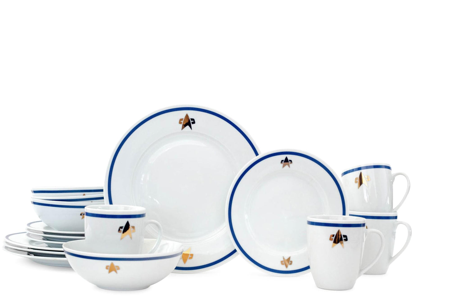 Star Trek: The Next Generation Dinnerware Sets | 16-Piece Ceramic Dinner Set